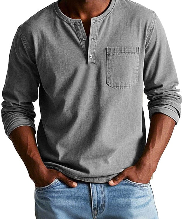 Frederico - Henley tričko vintage