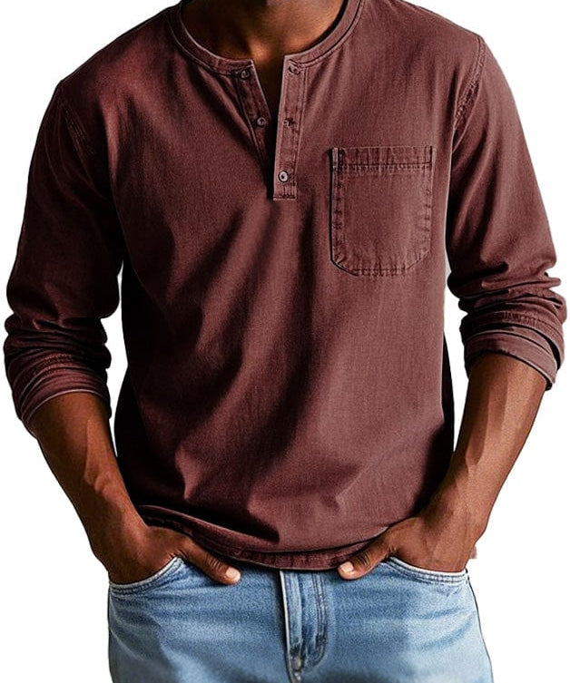 Frederico - Henley tričko vintage