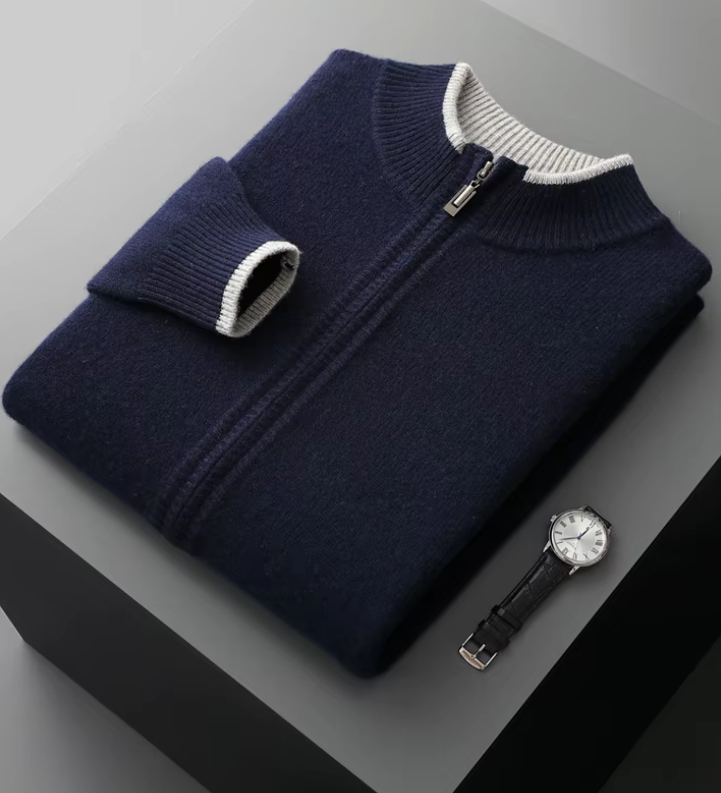 CIÉLO Merino svetr se zipem