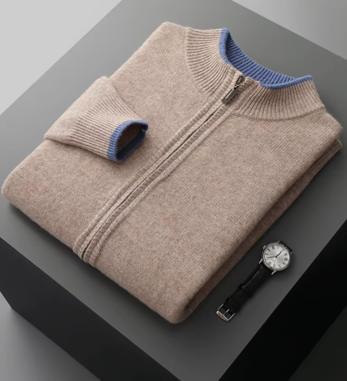 CIÉLO Merino svetr se zipem