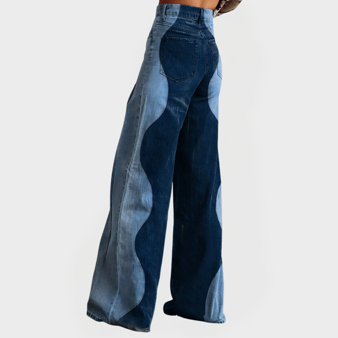 Adéla – Retro Džíny s Barevnými Vzory 