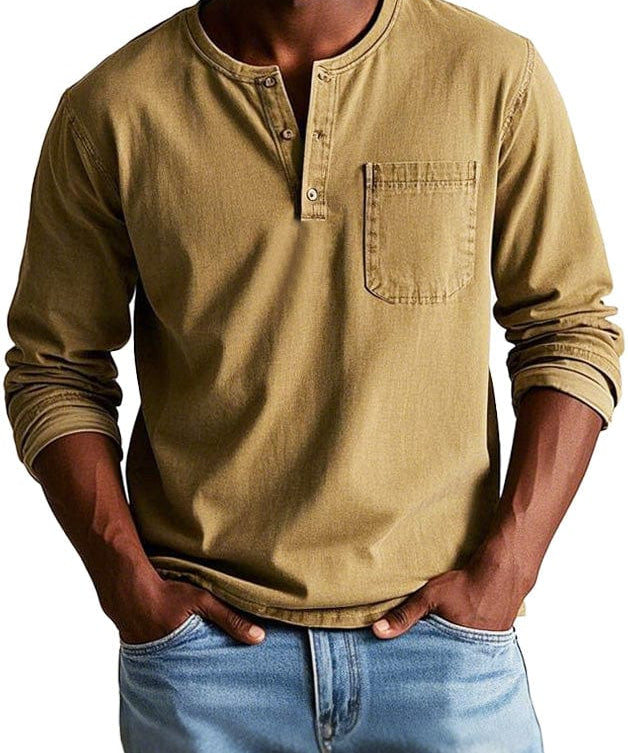 Frederico - Henley tričko vintage