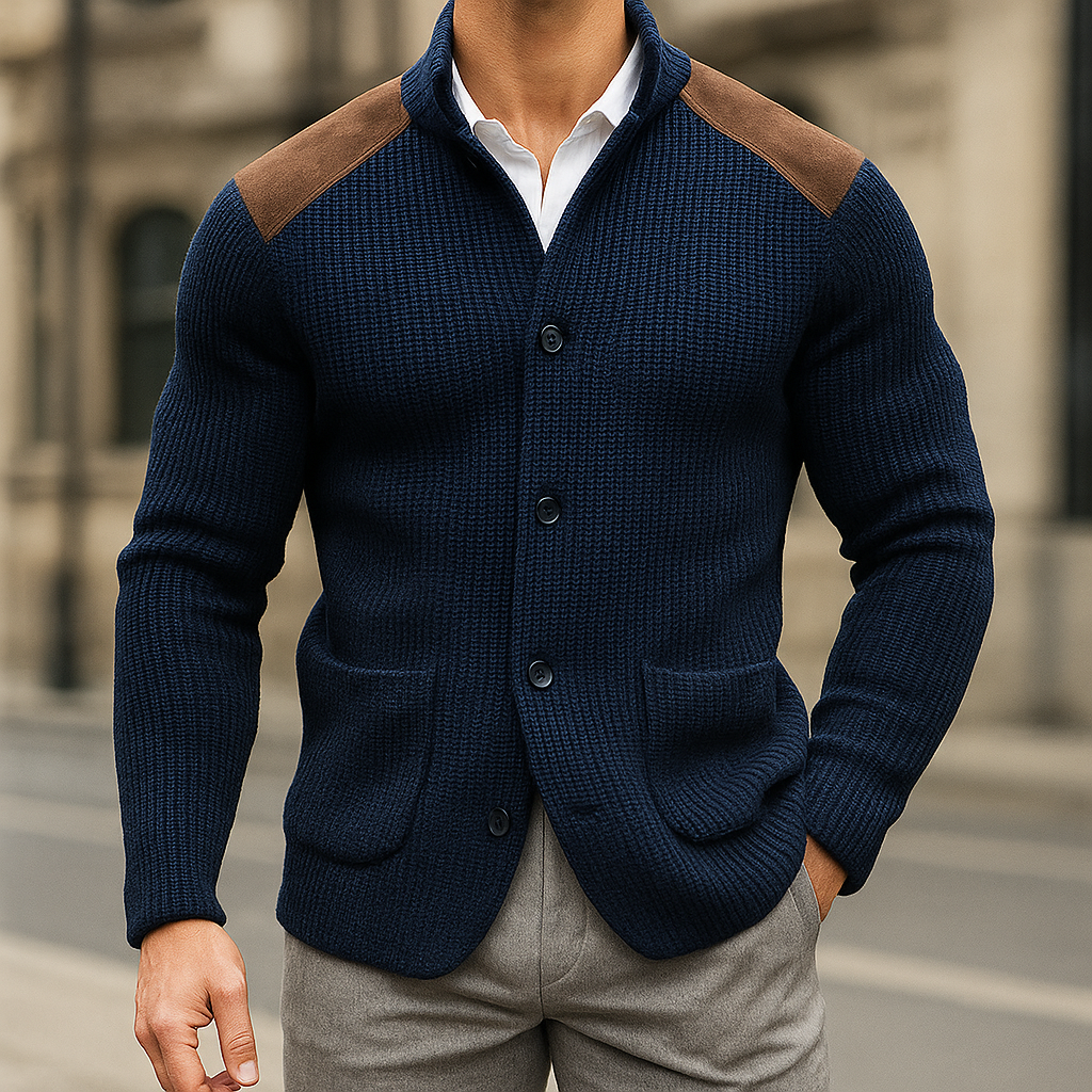 Silvoro - Blazer z Texturované Pleteniny