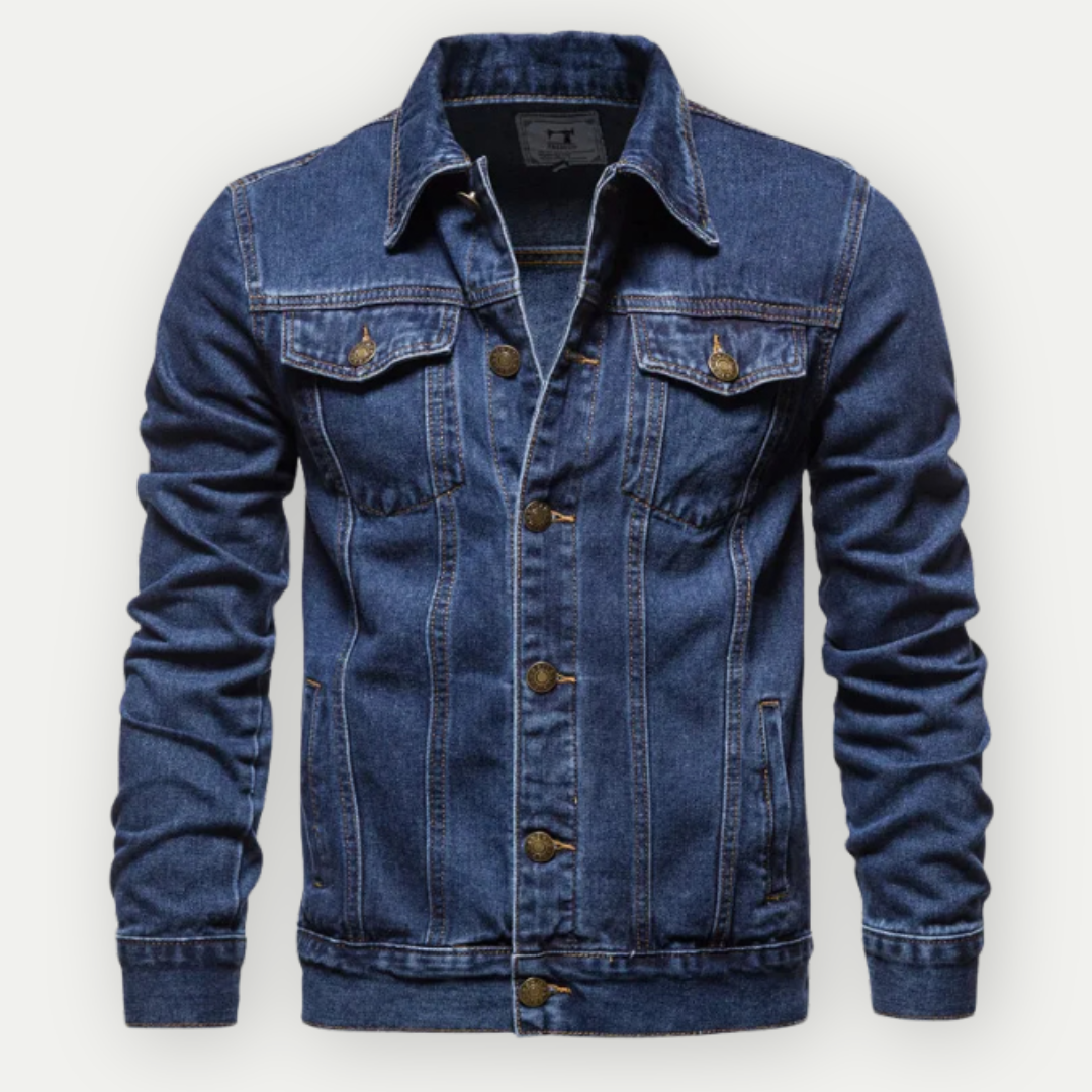 Olaf - Klasická truckerská bunda z denimu pro muže