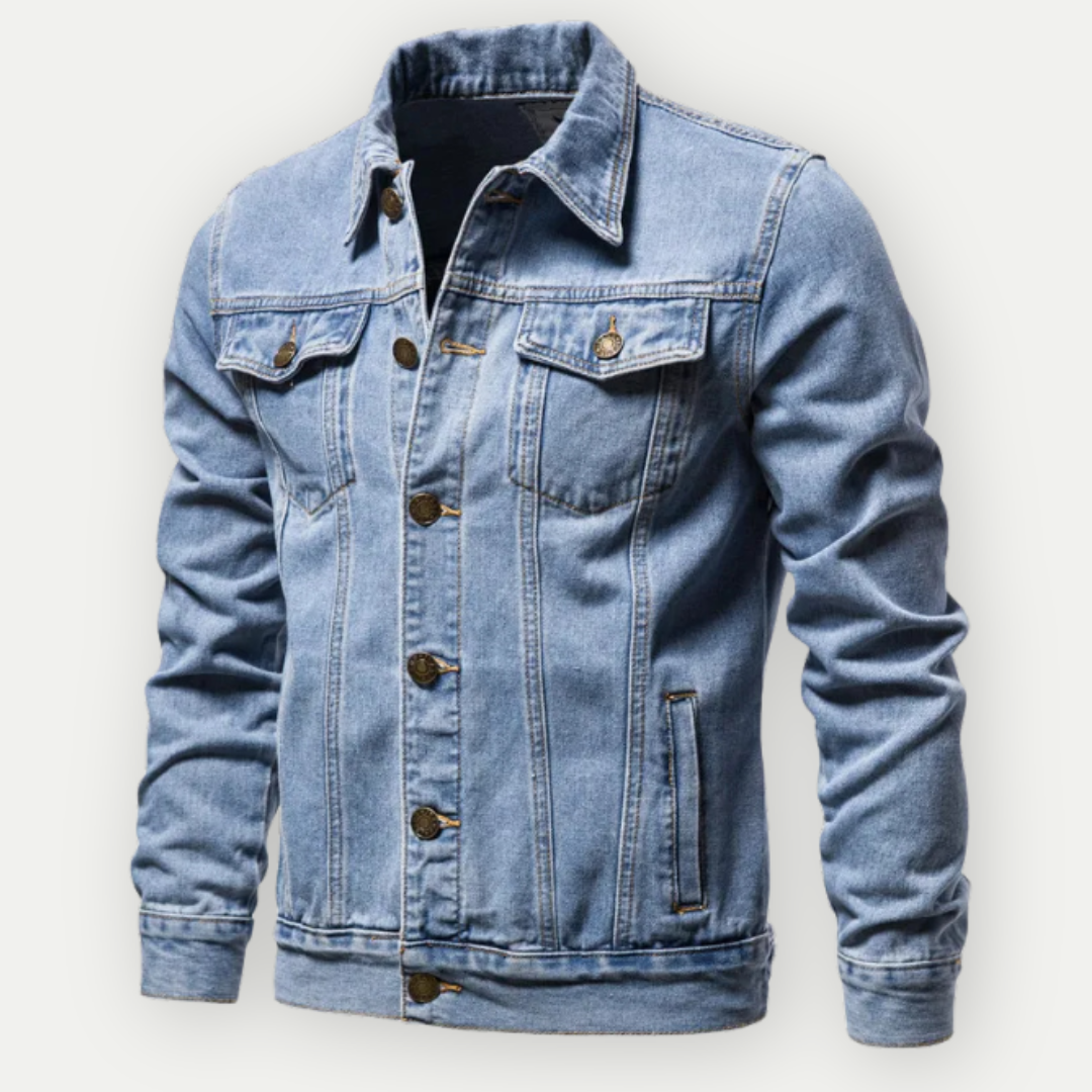 Olaf - Klasická truckerská bunda z denimu pro muže