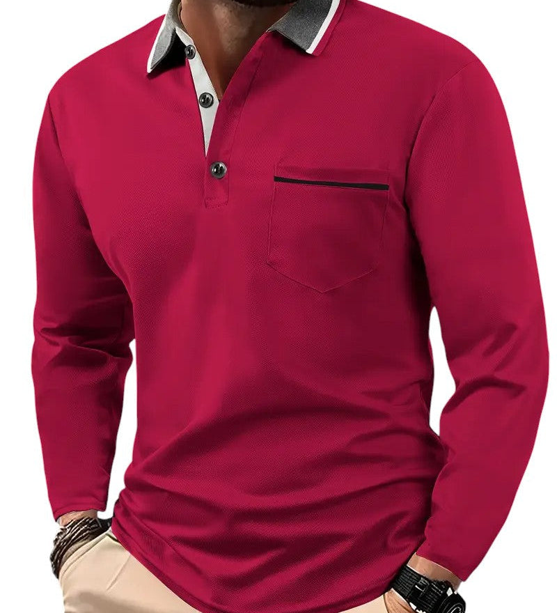 Larsen - Klasické polo s dlouhým rukávem