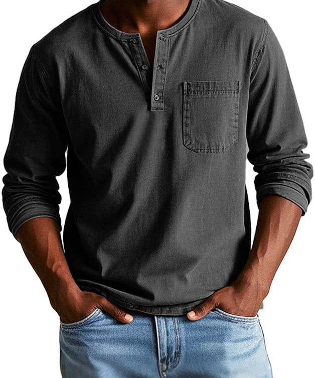 Frederico - Henley tričko vintage