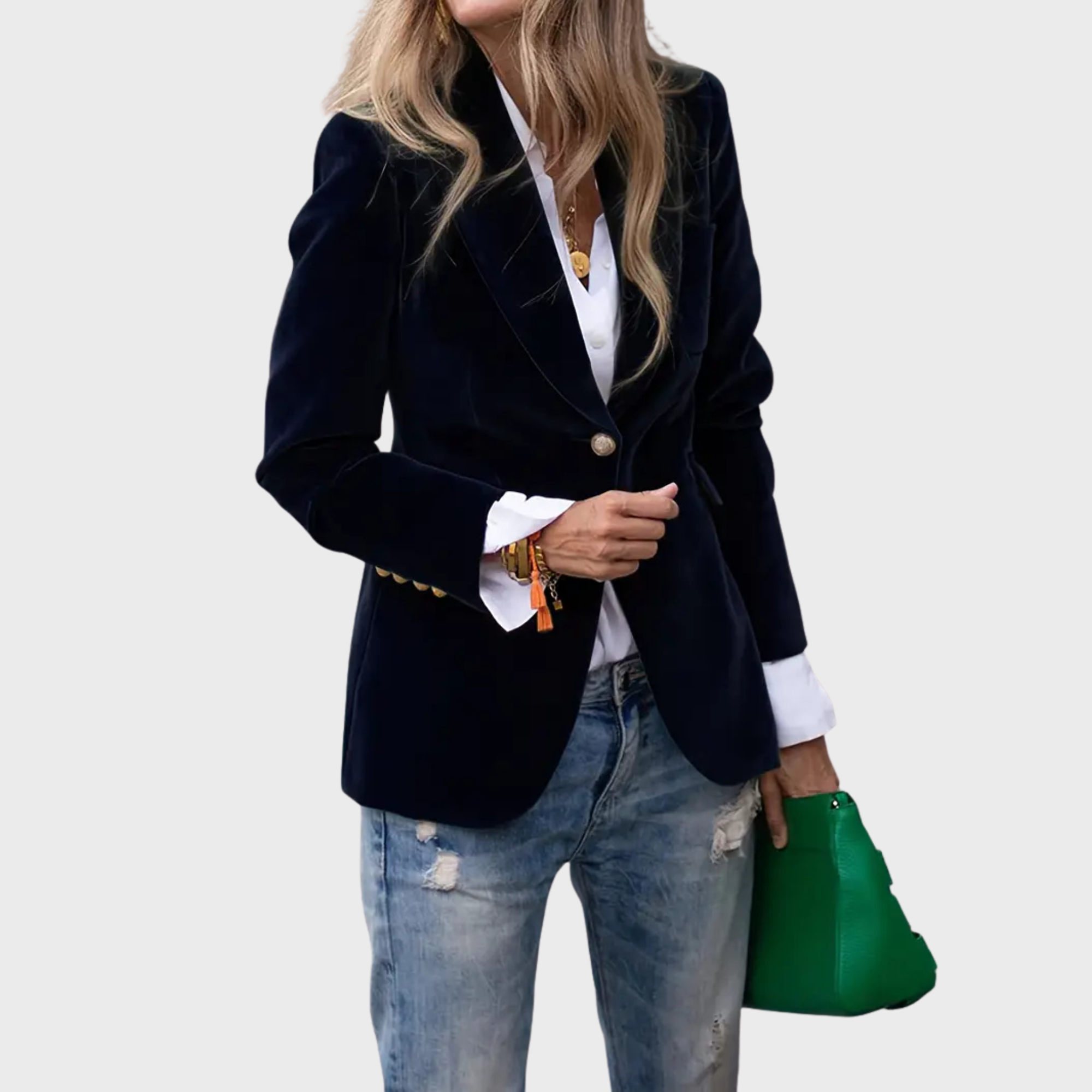 Anna – Elegantní Sametové Sako