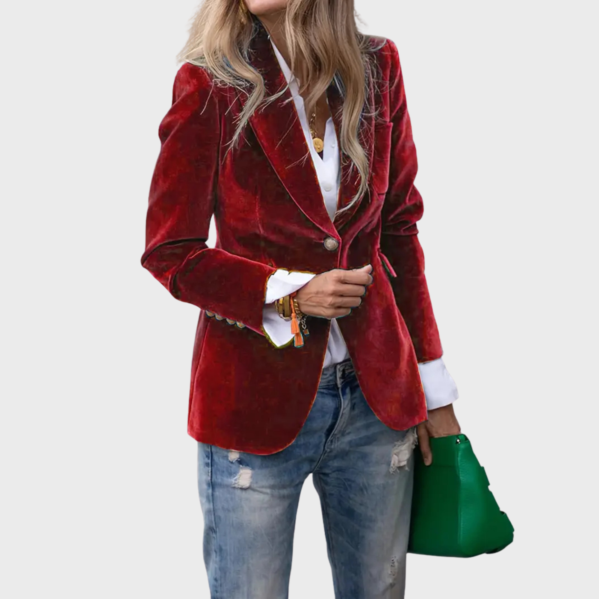 Anna – Elegantní Sametové Sako