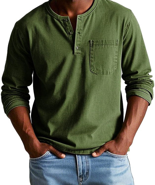 Frederico - Henley tričko vintage
