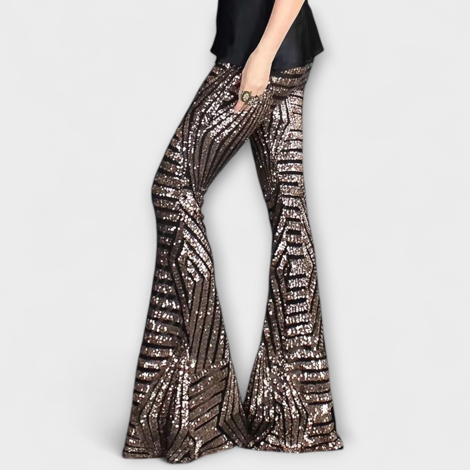 Giulia – Dámské lesklé kalhoty