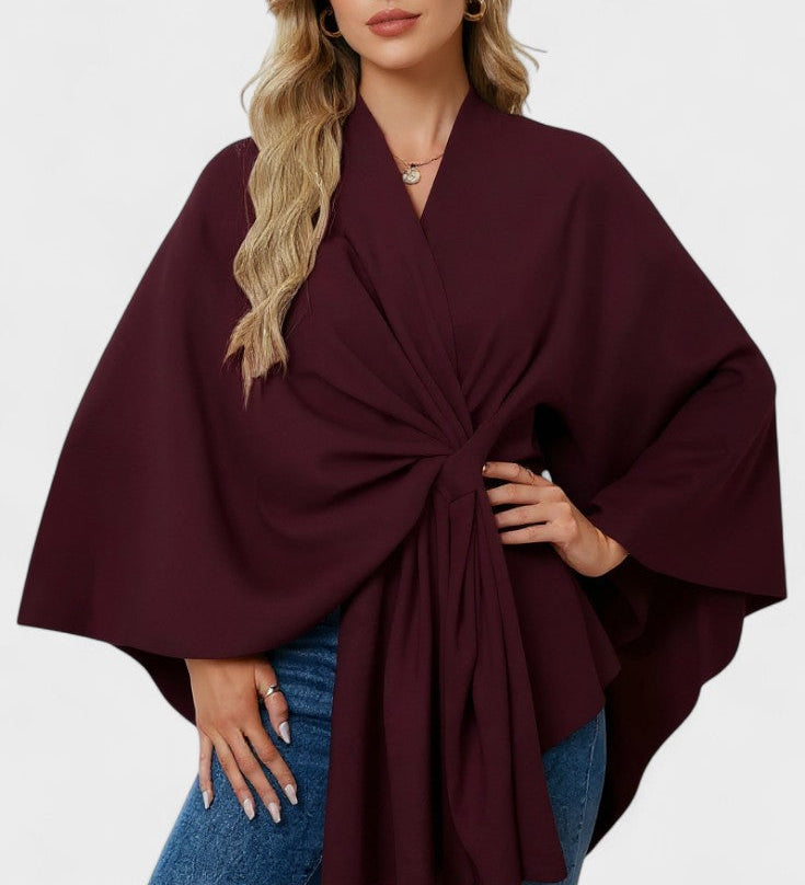 Yvetta | Elegantní Draperet Pončo