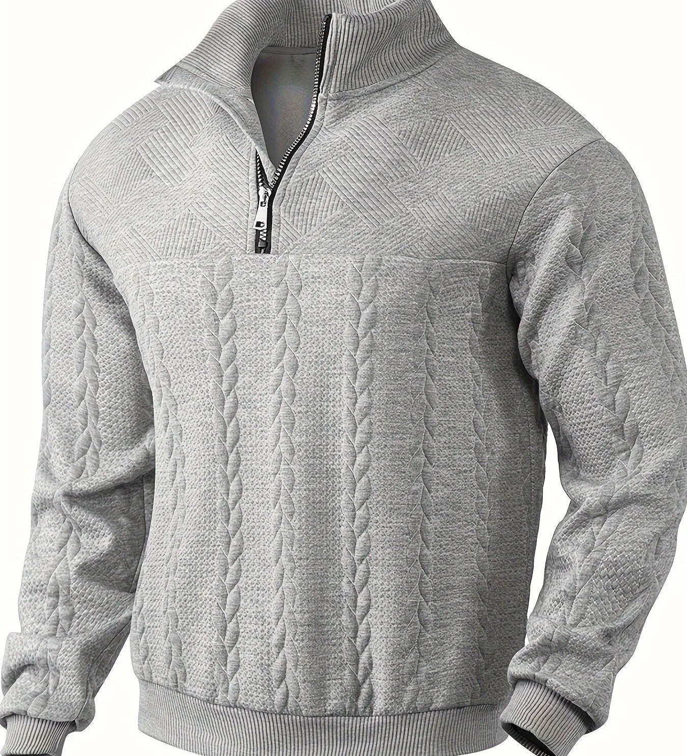 Andrés | Svetr vintage s rollem a zipem