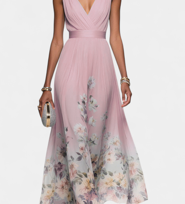 Sauline - Květinové maxi šaty