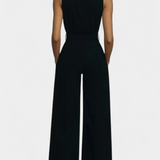 Ariella overal casual se širokými nohami, s klopou a vysokým pasem