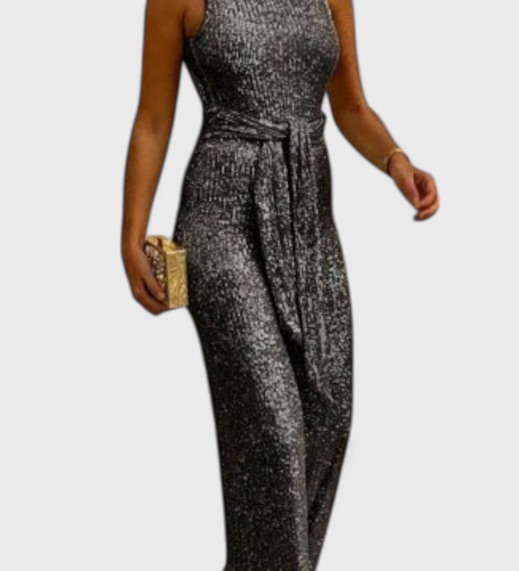 Adele - Flitrový overal s nastavitelným pasem