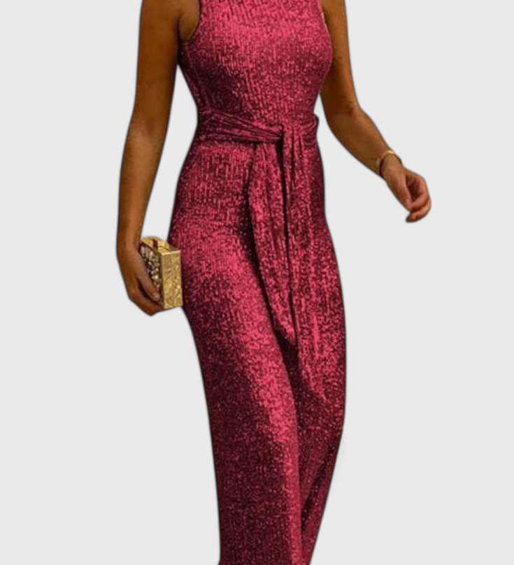 Adele - Flitrový overal s nastavitelným pasem