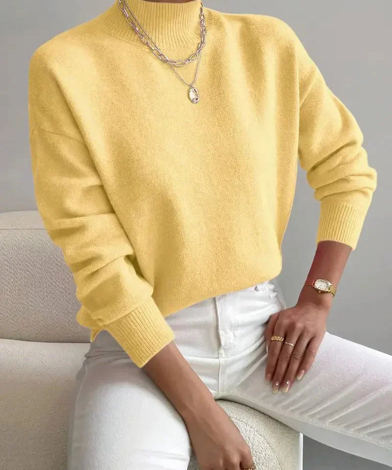 Maria - Elegantní a teplý svetr s vysokým límcem