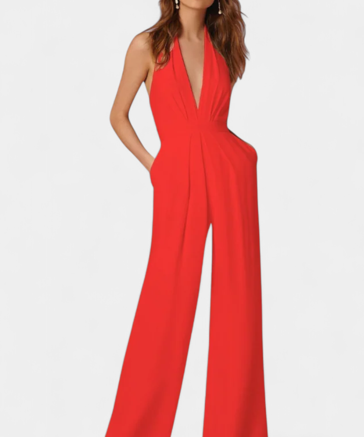 Lila - Kombinéza s širokými nohami a lehkou elegancí