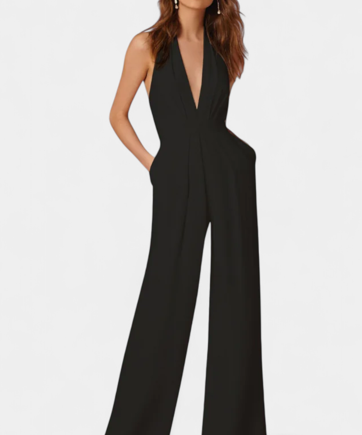 Lila - Kombinéza s širokými nohami a lehkou elegancí