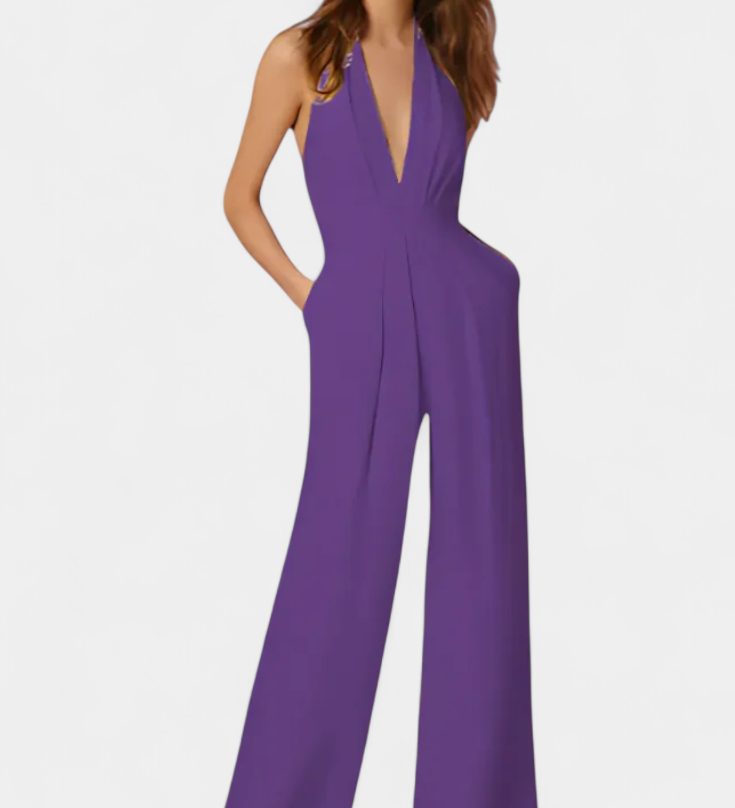 Lila - Kombinéza s širokými nohami a lehkou elegancí