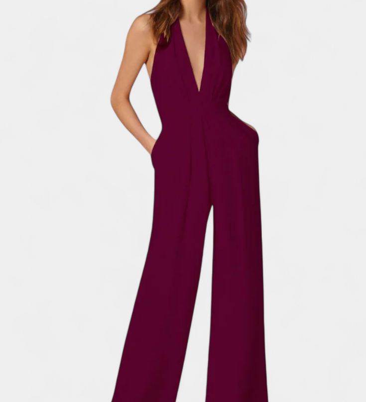 Lila - Kombinéza s širokými nohami a lehkou elegancí