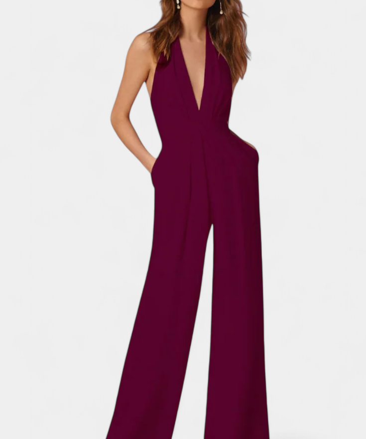 Lila - Kombinéza s širokými nohami a lehkou elegancí